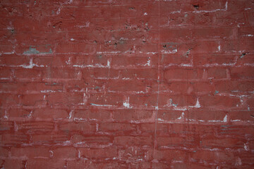 Red brick wall. Stone background.	

