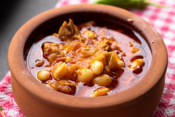 Turkish foods; dried beans (kuru fasulye)