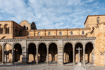Fototapeta na wymiar San Vicente Basilica in Avila, Spain