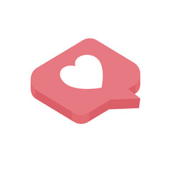 bubble social media heart