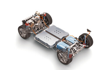 Electric car system, under carriage chassis.