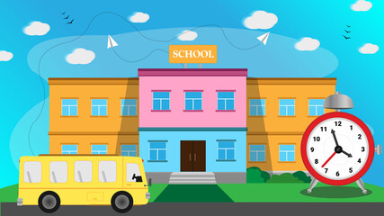 Obraz premium Welcome Back to School on Time