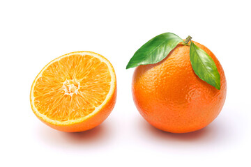 Fototapeta na wymiar Oranges on white background.
