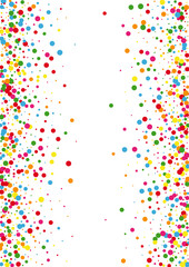 Red Circle Wedding Illustration. Dot Creative Background. Orange Splatter Round. Blue Colour Confetti Texture.