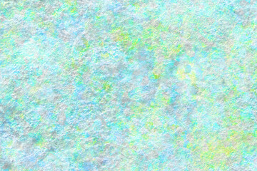 淡い青や黄色に染まった白い壁のテクスチャー