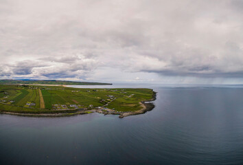 Kilcummin Harbour Co Mayo Ireland from dron 