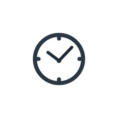 Title Clock Icon Isolated Vector