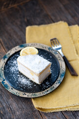 Vanilla slice or mille-feuille pastry