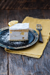 Vanilla slice or mille-feuille pastry