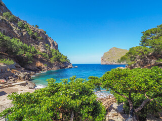 Obraz premium Mallorca - idyllische Bucht Sa Calobra