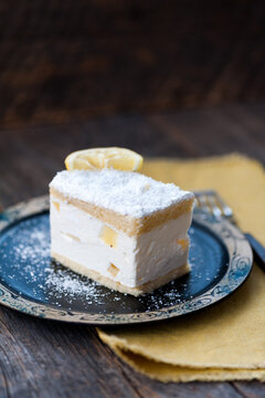 Vanilla slice or mille-feuille pastry