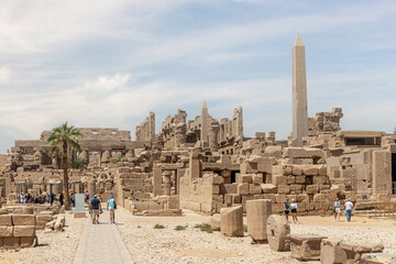 Luxor, Egypt - September 21 2021: The Karnak Temple Complex consists of a number of temples,...