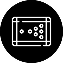 billiard glyph icon