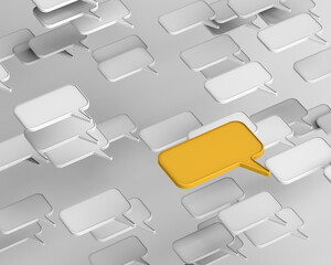 opinion 3d graphic of a symbol on a blackboard