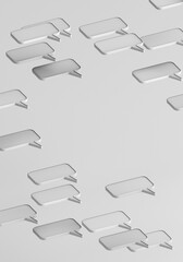 opinion 3d graphic of a symbol on a blackboard