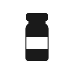 vial icon design template vector