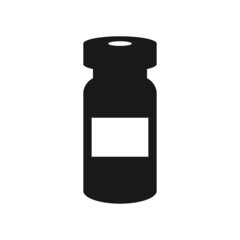 vial icon design template vector