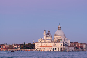 Fototapeta na wymiar Santa Maria della Salute in Venice on a sunny morning in winter