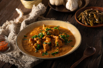 Delicious chicken curry