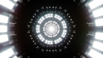 Bright Tunnel Light Lamps Texture Effect