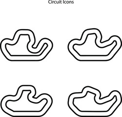 circuit icons isolated on white background. circuit icon thin line outline linear circuit symbol for logo, web, app, UI. circuit icon simple sign.