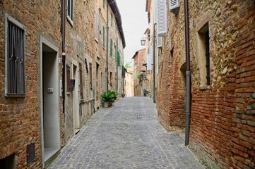 Fototapeta na wymiar Beautiful Ancient Medieval Town in Umbria Italy