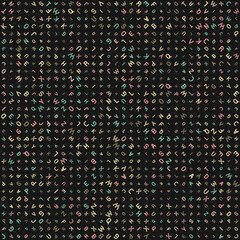 Abstract Geometric Pattern generative computational art illustration