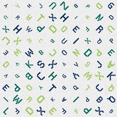 Abstract Geometric Pattern generative computational art illustration
