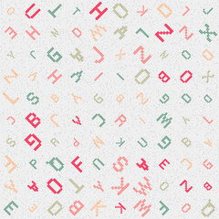 Abstract Geometric Pattern generative computational art illustration