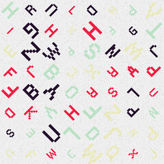 Abstract Geometric Pattern generative computational art illustration
