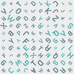 Abstract Geometric Pattern generative computational art illustration