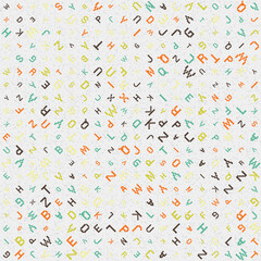 Abstract Geometric Pattern generative computational art illustration