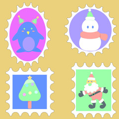 Christmas stamp set
