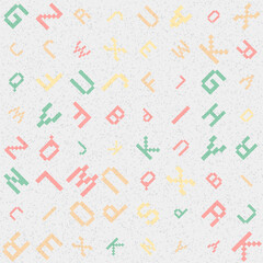 Abstract Geometric Pattern generative computational art illustration