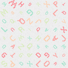 Abstract Geometric Pattern generative computational art illustration