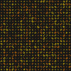 Abstract Geometric Pattern generative computational art illustration