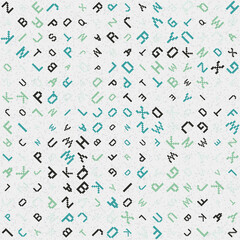 Abstract Geometric Pattern generative computational art illustration