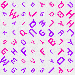 Abstract Geometric Pattern generative computational art illustration