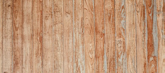 Real wood texture background, top view wooden plank panel