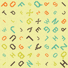 Abstract Geometric Pattern generative computational art illustration