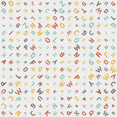 Abstract Geometric Pattern generative computational art illustration