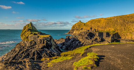 Old Slate workings at Abereiddy, Wales, UK