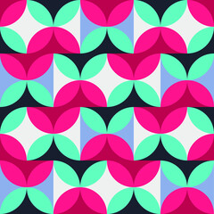 Seamless pattern with geometry colorful ornaments