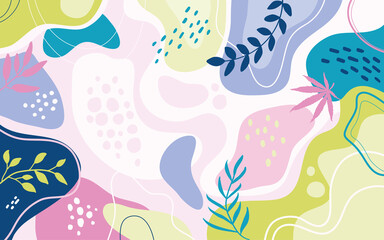 Naklejka premium Color splash abstract background for design.Template banner and cover for social media ad, template special promo new arrival sale.