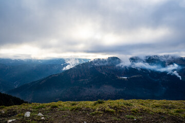 Fototapeta premium Nebelberg 