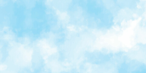 Hand painted watercolor sky and clouds, abstract watercolor background, vector illustration