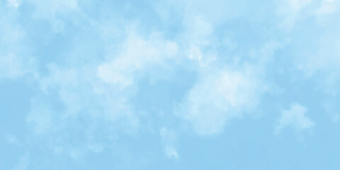 Watercolor illustration art abstract blue color texture background, clouds and sky pattern. Watercolor stain with hand paint, cloudy pattern on watercolor paper for wallpaper banner and any design