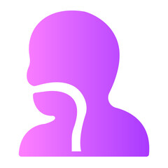 esophagus gradient icon