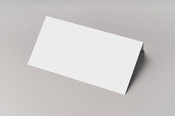 Modern envelope mockup template on gray background