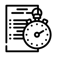 competition protocol line icon vector. competition protocol sign. isolated contour symbol black illustration